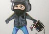 Как нарисовать бандита