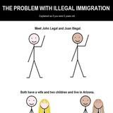racist comic talks about illegal immigration?